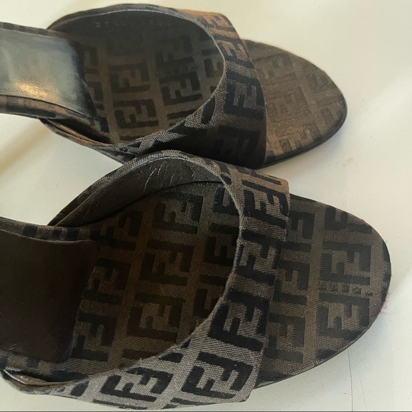 Fendi Zucca Kitten Heels - Picture 10 of 16